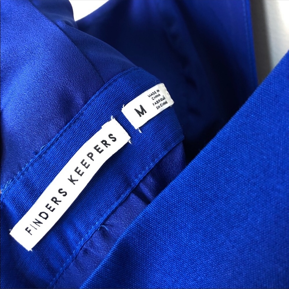 Revolve Finders Keepers Basic Instinct Dress Blue - image 7